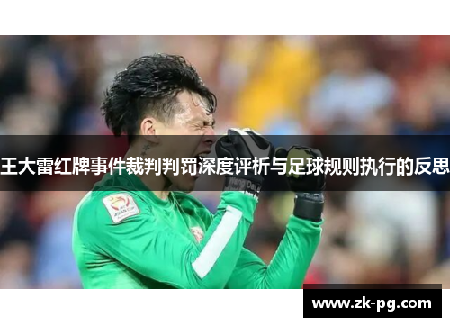 王大雷红牌事件裁判判罚深度评析与足球规则执行的反思